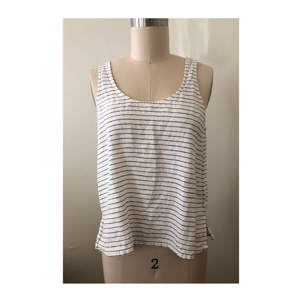 Madewell linen striped tank